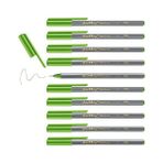 HDY Store Edding 55 Açık Yeşil Fineliner 10 Kalem 0,3 mm Uç ile Hassas Çizim İçin İdeal Set - 41 Delft Blue