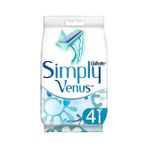 HDY Store Gillette Venus Kadın Tıraş Bıçağı 4'lü Simply Venus 2 Kullan At Hassas Ciltler İçin Anti Alerjik