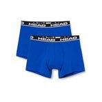 HEAD Erkek boxer iç çamaşırı (2'li paket), Mavi/Siyah, XL