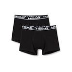 HEAD Erkek boxer iç çamaşırı (2'li paket), Siyah, S