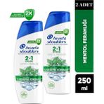 Head & Shoulders 2'si 1 Arada Mentol Ferahlığı 2x250 ml Şampuan