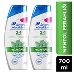 Head & Shoulders 2'si 1 Arada Mentol Ferahlığı 2x350 ml Şampuan