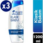 Head & Shoulders 400 Ml X 3 Kepek Karşıtı Şampuan Klasik Bakım