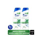 Head&Shoulders 2'si 1 Arada Mentol Ferahlığı Kepek Karşıtı Şampuan 330ml x 2 Adet