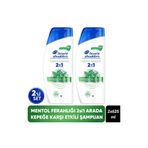 Head&Shoulders 2'si 1 Arada Mentol Ferahlığı Kepek Karşıtı Şampuan 625ml x 2 Adet