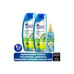 Head&Shoulders Derinlemesine Temizlik Yağ Kontrol Şampuan 300ml x2, DermaXPro Yatıştırıcı Bakımı Balsam 145 ml