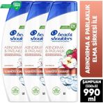 Head&shoulders Elma Sirkesi Arındırma ve Parlaklık Şampuan 330MLX3