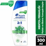 Head&Shoulders Mentol Ferahlığı 2'si 1 Arada Besleyici Şampuan 300 ml Tüm Saçlar İçin Etkili Koruma