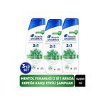 Head&Shoulders Mentol Ferahlığı Kepek Karşıtı Şampuan 300ml x 3 Adet