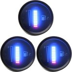 Healeele 3x 24V 2 Inç 52MM Evrensel Araba Motosiklet Yakıt Seviyesi Ölçer Göstergesi LED Işık Ekran Yakıt Deposu Göstergesi Tekne Kamyon Rv (Yurt Dışından)