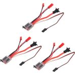 Healeele 3x Rc Esc 30A 4-8 V Fırça Motoru Hız Kontrol Cihazı 1/16 1/18 Tırmanma Rc Araba Gemi Tankı Mini 4WD Araba (Yurt Dışından) - Kırmızı