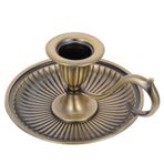 Healifty Şamdan Şamdan Nder Vintage Şamdan Vintage Metal Saplı Tealight Mum Standı Düğün Masa Dekorasyonu Düğünler Partiler için Bronz Tealight Mumluk Mumluk