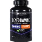 Healthfare benfotiamine fat soluble thiamine vitamin b1 300 mg 200 kapsul buyuk boy