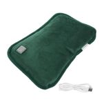 Healvian 1 Bilgisayar USB el ısıtıcısı şarjlı el ısıtıcı el ısıtıcıları yeniden kullanılabilir pil hand warmer Isıtma pedi şarj edilebilir el sıcak uygun kış el ısıtma çantası flanel Green