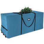 Hearth & Harbor 2,7 m'ye kadar uygun, yapay, demonte ağaçlar, kolay taşıma ve taşıma için sağlam saplar ve tekerlekler, yırtılmaz Oxford deniz çantası, 600D polyester, çelik mavisi, L