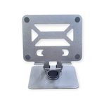 HEARTZ 360 DERECE SONSUZ POZİSYONDA DÖNEBİLEN KATLANABİLİR METAL ALAŞIMLI YÜKSEKLİK VE AÇI AYARLI KAYDIRMAZ TABLET NOTEBOOK VE LAPTOP STANDI (GÜMÜŞ TABLET STANDI N04)