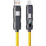 heartz 4 İN 1 LED EKRANLI 65W-27W PD USB İOS TYPE C SUPER TURBO FAST AAA+ KALİTE ŞARJ VE DATA KABLOSU