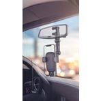 HEARTZ Dikiz Aynası Araç Cep Telefonu Tutucu, 360 derece dönebilen dikiz aynası cep telefonu tutucu, araba, çalışma masası, yatak için çok fonksiyonlu cep telefonu tutucu 0599