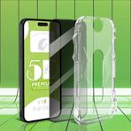 HEARTZ ESD HAYALET 5D Premium Cam Ekran Koruyucu iPhone ile Uyumlu Ultra Koruma Kendiliğinden Uygulama Yüksek Dokunma Hassasiyeti Aparatı Tak Filmi indir ve Bitti Tertemiz (iphone 13promax ve 14plus)