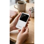 HEARTZ H23 20000 mah power bank PD 20W ve USB 22.5W FAST HIZLI ŞARJ DAHİLİ TYPE C VE LİGHTNİNG KABLOLU DÜNYA STANDARTLARINA UYGUN POLYMER BATARYA BİREBİR AMPER LCD GÖSTERGELİ POWERBANK