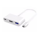 HEARTZ HB-05 4K HDMİ TYPE C USB ÇOK FONKSİYONLU METAL A KALİTE KALIN KABLOLU HUB (HDMI USB TYPE C HD 4K HUB HB-05)