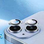 heartz iphone 14 pro / 14 pro max derin mavi için kamera lens koruyucu çizilmez HD görüntü bozmaz metal temperli cam