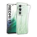 HEARTZ Şeffaf Telefon Kılıfı XiAOMİ RedMi ile uyumlu Tam Korumalı Telefonunuzun Görünmesini Sağlar ve Kendi Güzelliğini Ön Plana Çıkarır Tıpalı telefon kılıfı (REDMİ 15 5G)