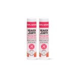Heaven on Earth %100 Doğal Organik Renkli Çilekli Nemlendirici Besleyici Dudak Yanak Balmı Strawberry 2'li paket
