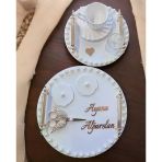Heavenly Gold İncili Söz Nişan Tepsisi BRONZ