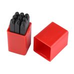 "HEAVY Duty alfabe harf numarası Punch Tool set, Walfront 1/8 karbon çelik pin Punch set metal damga Craft Tool Kit Fall Number