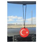 hebmeyy Araba araç süsü dikiz aynası süsü iki taraflı Türk bayrağı