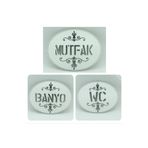 hebmeyy Wc-banyo-mutfak Kapı Tabelası, Tuvalet, Banyo, Mutfak Kapı Dekoru