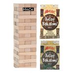 Hece 54 Parça Jenga,Denge Oyunu Ve Anlat Bakalım Tabu Seri 1 Ve 2 Kartları