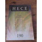 Hece Aylık Edebiyat Dergisi Yıl:16,Sayı:190 Ekim 2012 "Köşk" (Sahafiye Kitap)