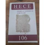 Hece Aylık Edebiyat Dergisi Yıl:9 Sayı:106 Ekim 2005 "Çizgi (Sahafiye Kitap)