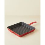 Hecha Demir Döküm Kare Grill Tava 30 cm Kırmızı Degrade - Parlak Kırmızı