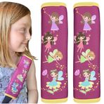 HECKBO2X araba Erkek Çocuklar Kız, Kemer Omuz pedi balataları, araba koltuğu Bant Koruma, Güvenlik koltuk Kemeri ped Pillow, Çocuk Kemeri Dolgu için Peri Periler ile Sihirli Emniyet kemeri Koruyucu - 2.36 œ x 8.27 œ