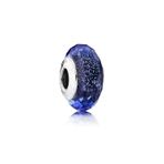 Hector Co Jewellery Işık Yayan Mavi Murano Cam Charm