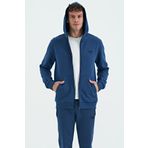 Hector İndigo Şardonlu Erkek Sweatshirt - 88139