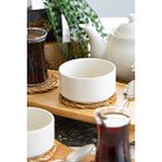 Heda Porselen 10 Cm 2'li Porselen Sufle Kabı – Mini Fırın Kabı / Ramekin Beyaz