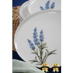 Heda Porselen Lavanta 6 Parça Porselen Pasta Tabağı