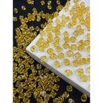 Hedef Bijuteri 10MM Hardal Sarısı Renk Piramit Model Akrilik Boncuk,takı, Çanta Yapım Boncuğu (100GR,~260 Adet)