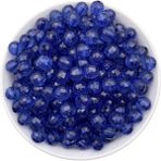 Hedef Bijuteri 10MM Lacivert / Koyu Mavi Renk Dünya Model Akrilik Boncuk,takı , Çanta Boncuğu (100GR,~180 Adet)
