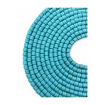 Hedef Bijuteri Lino Boncuk, Mavi Renk Polimer Kil Lino Hamur Boncuk DIZISI,6X6MM Silindir 40CM Dizi Fimo