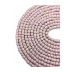 Hedef Bijuteri Lino Boncuk, Toz Pembe Renk Polimer Kil Lino Hamur Boncuk DIZISI,6X6MM Silindir 40CM Dizi Fimo