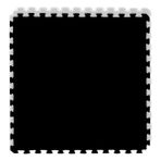 Hedef Park Tatami Minder 100 x 100 x 1,3 cm - Siyah