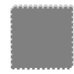 Hedef Park Tatami Minder 50 x 50 x 1,3 cm - Gri