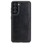 Hedef Samsung Galaxy S21 Plus Uyumlu Deri Cüzdanlı Kılıf Rst1 Siyah Kahverengi