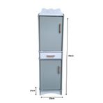 hedefixtoys Ahşap Oyuncak Buzdolabı | Eğitici Rol Oyunu Dolabı | 93x25x27 cm