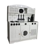 Hedefixtoys Ahşap Oyuncak Mutfak(Ledli-Hazeranlı)